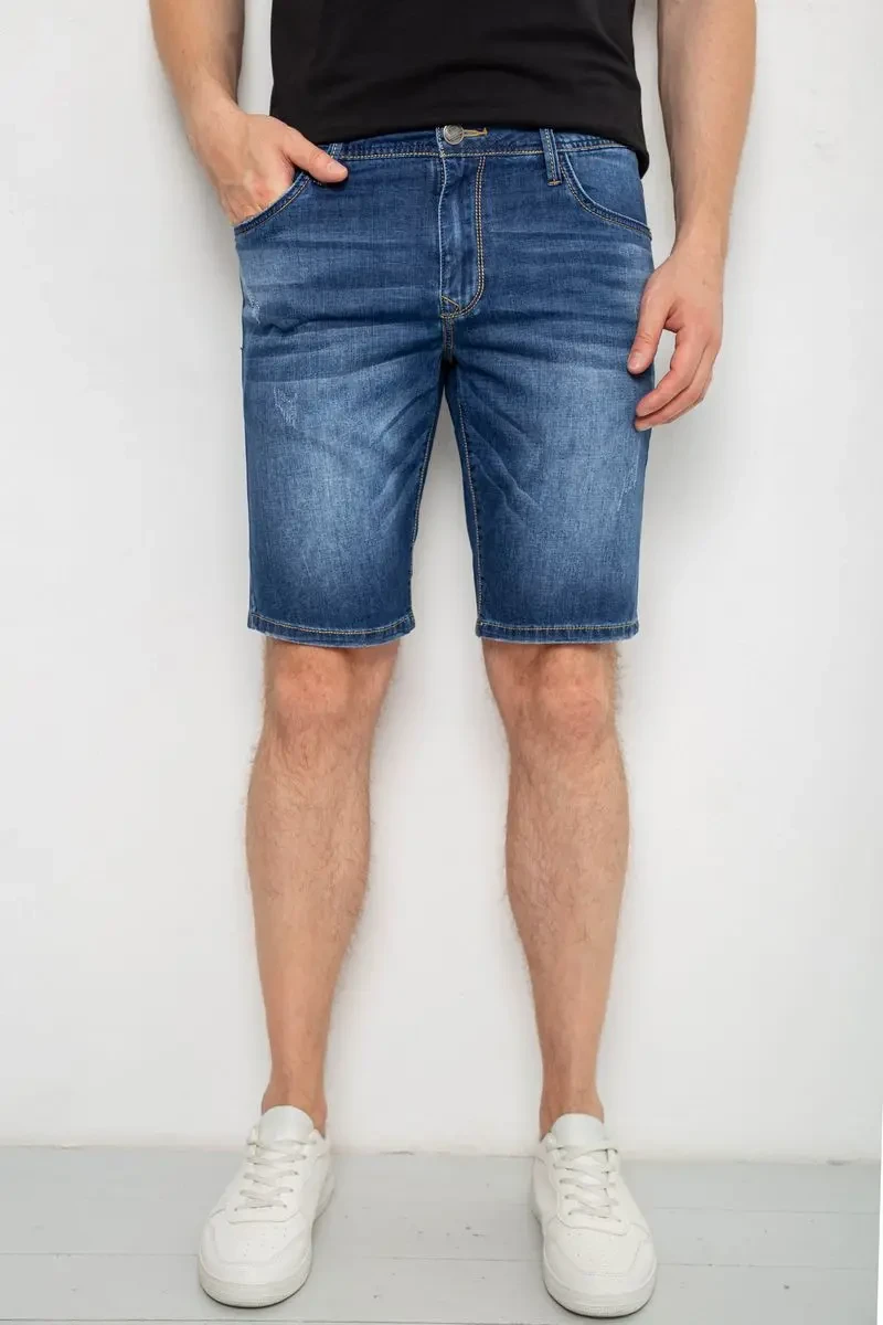 Джинсові шорти чоловічі, колір синій, 244R5A-045