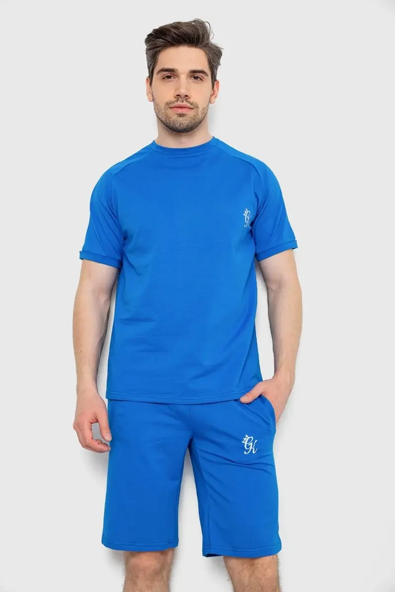 Костюм чоловічий повсякденний, колір електрик, 238R1570-1