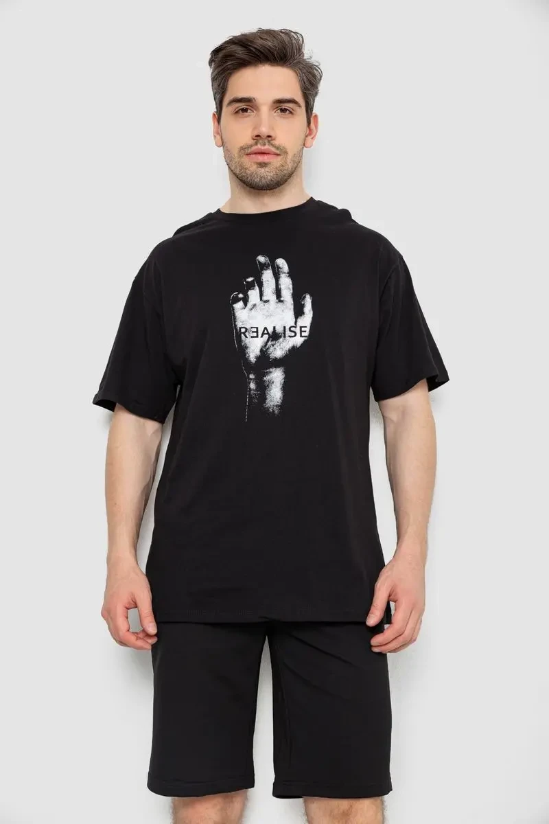 Костюм чоловічий повсякденний, колір чорний, 238R1575