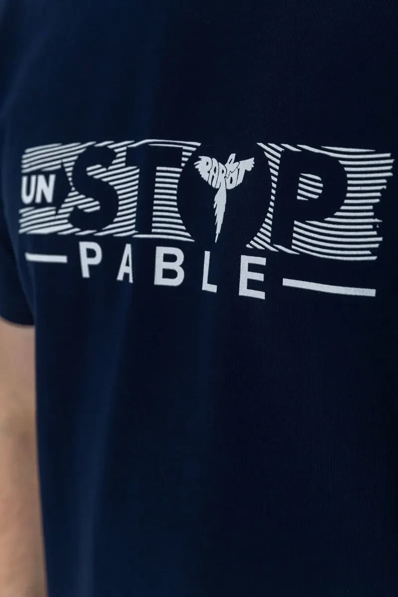 Футболка чоловіча батал, колір темно-синій, 208R014 5