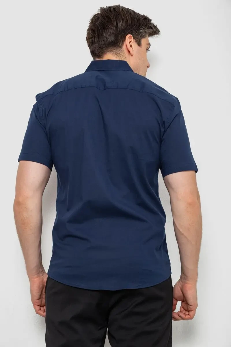 Сорочка чоловіча, колір темно-синій, 214R7326 4