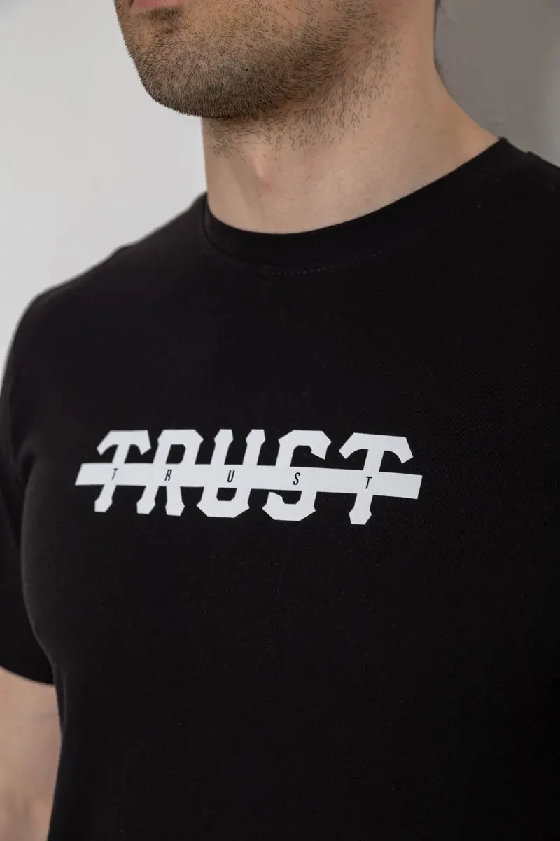 Футболка чоловіча з принтом, колір чорний, 241R1902 5