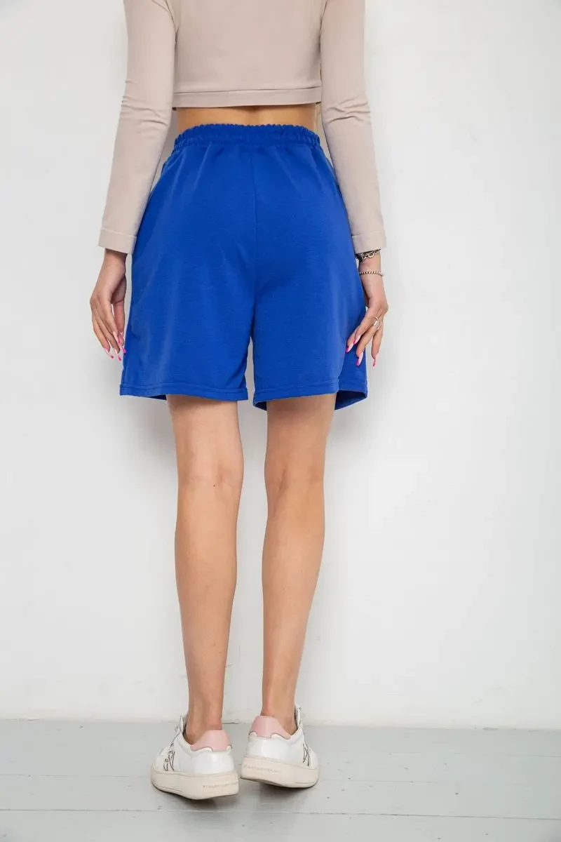 Шорти жіночі однотонні, колір електрик, 238R57907 4