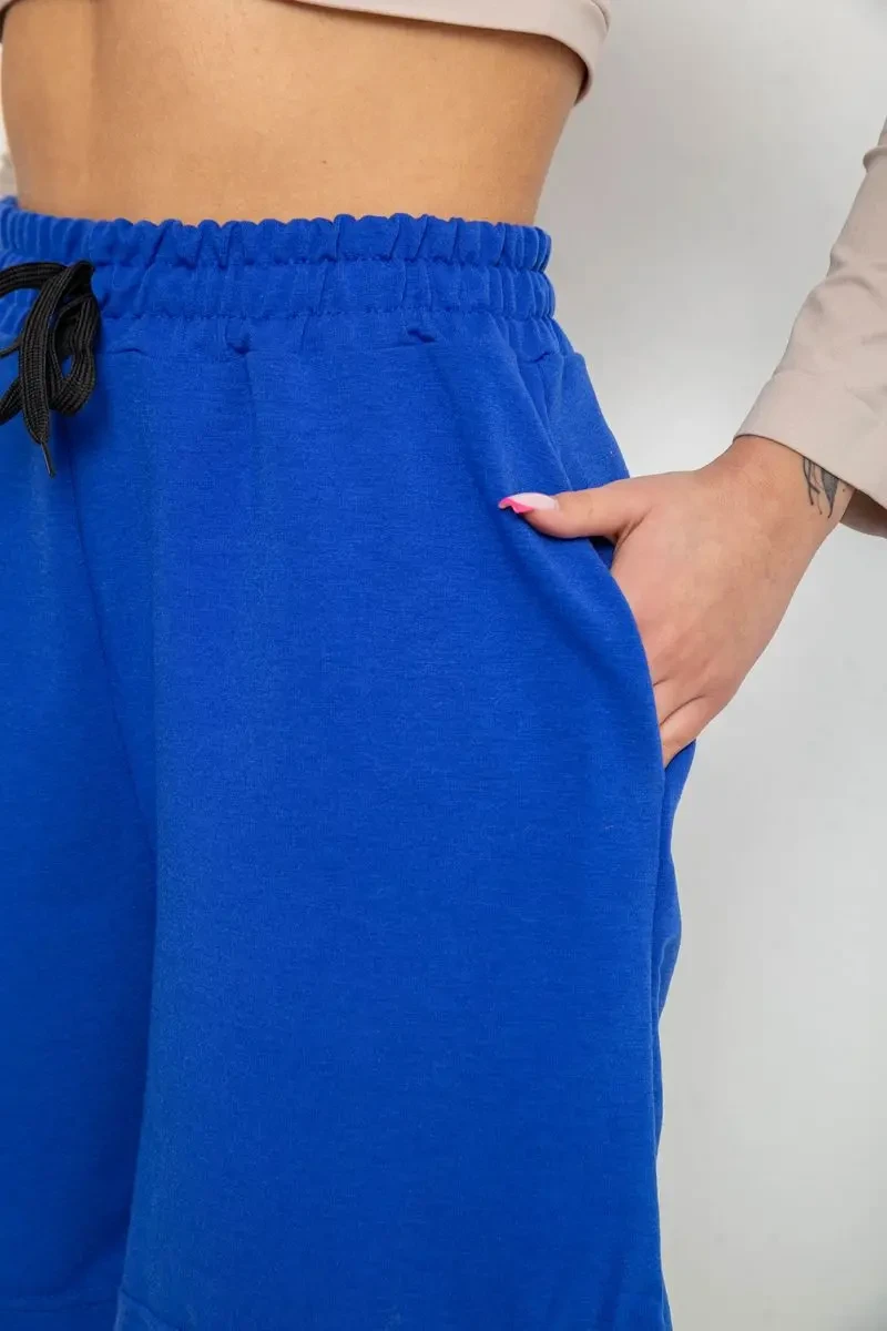 Шорти жіночі однотонні, колір електрик, 238R57907 5