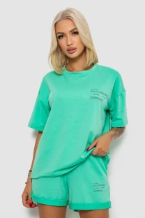 Костюм домашній жіночий з принтом, колір м'ятний, 230R120