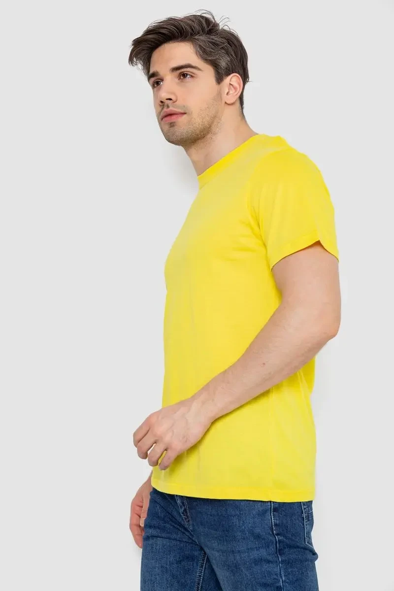 Футболка чоловіча базова білизняна, колір жовтий, 244R121 3