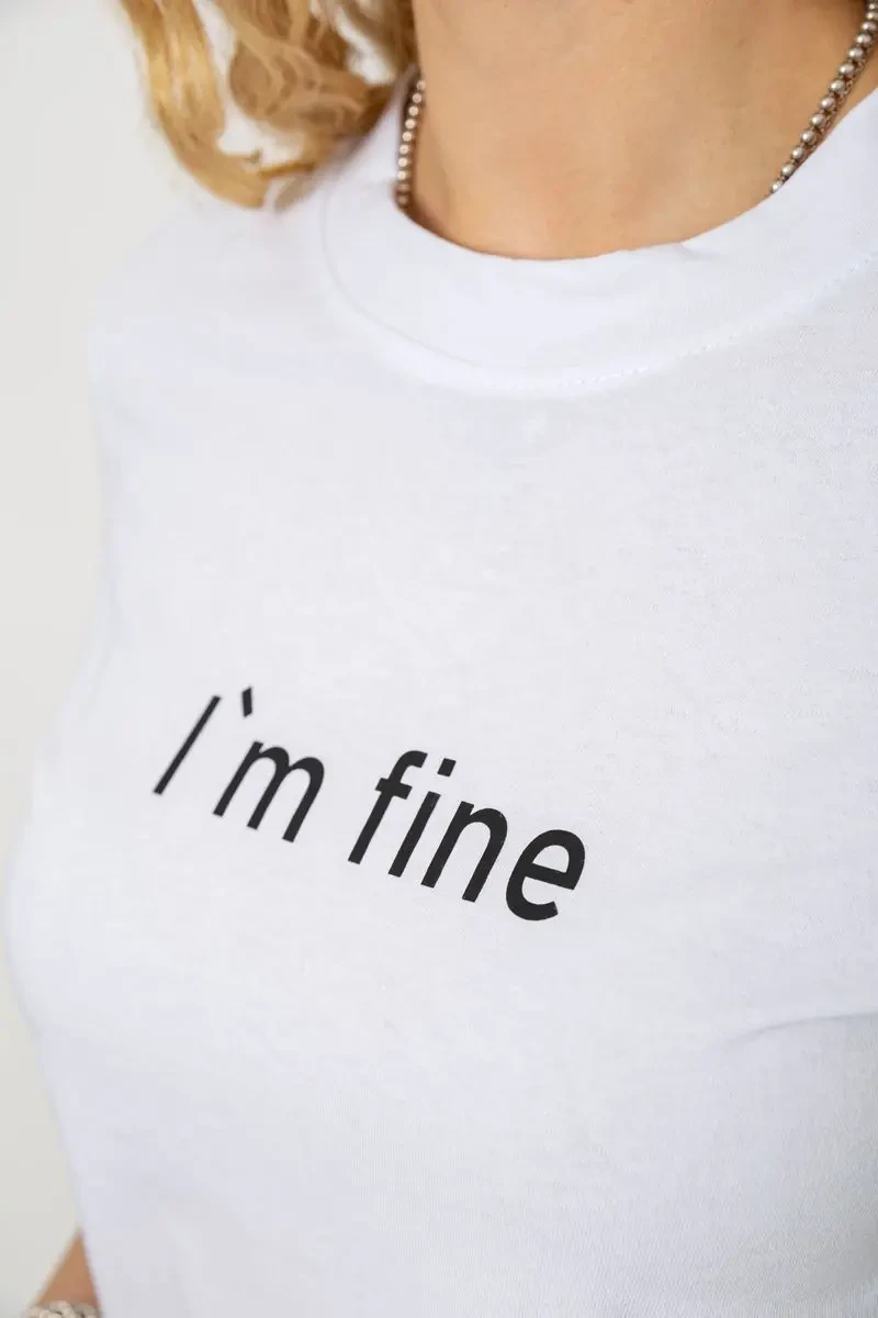 Футболка жіноча з принтом, колір білий, 241R1833 5