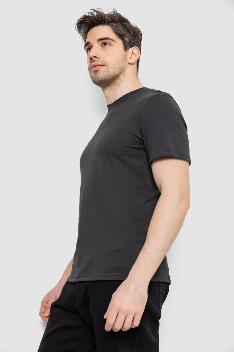 Футболка чоловіча з принтом, колір темно-сірий, 241R1907 3