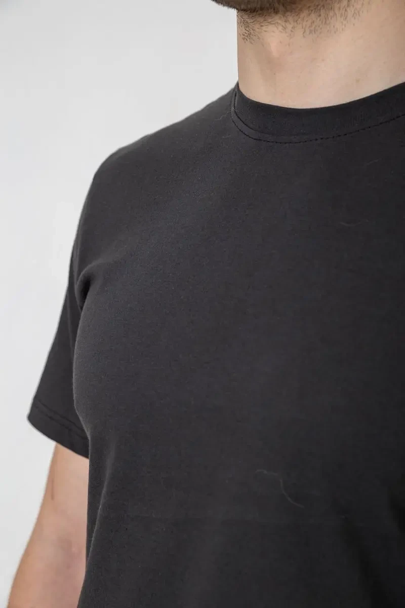 Футболка чоловіча з принтом, колір темно-сірий, 241R1907 6