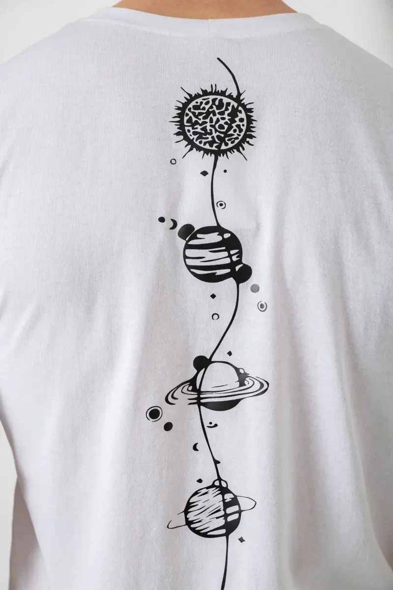 Футболка чоловіча з принтом, колір білий, 241R1907 4