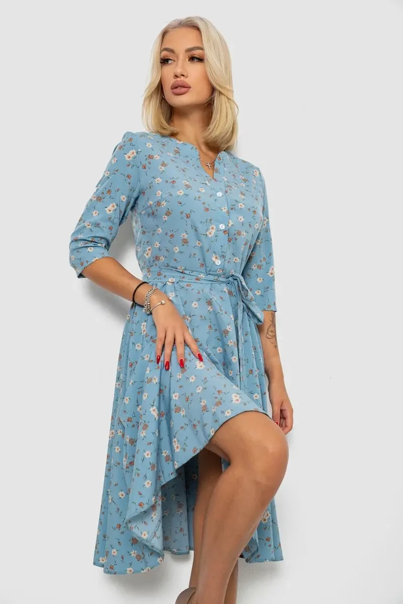 Сукня софт з принтом, колір джинс, 230R1011-5 3