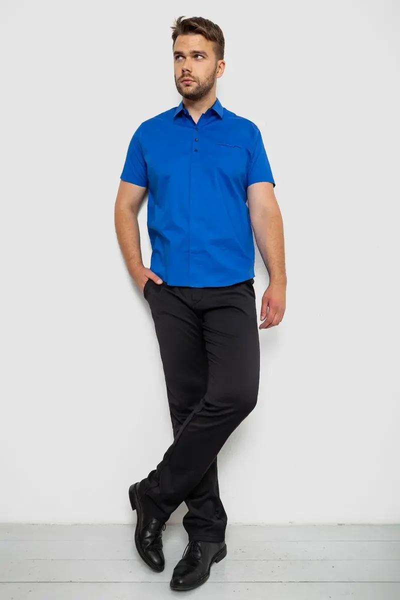 Сорочка чоловіча, колір електрик, 214R7326-1 2