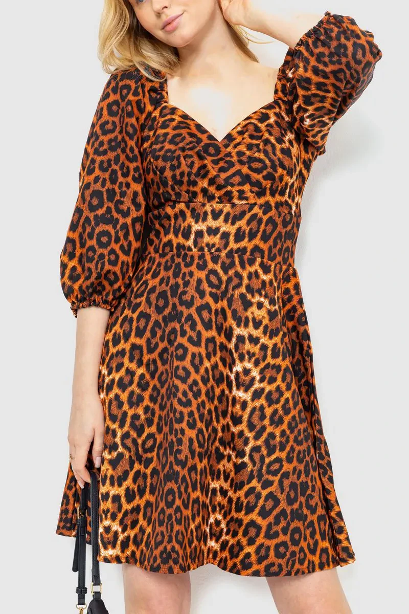 Сукня з леопардовим принтом, колір леопардовий, 172R989 2