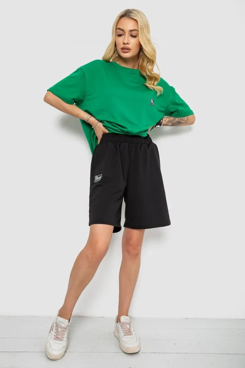 Костюм жіночий повсякденний, колір зелений, 241R5004-1 2