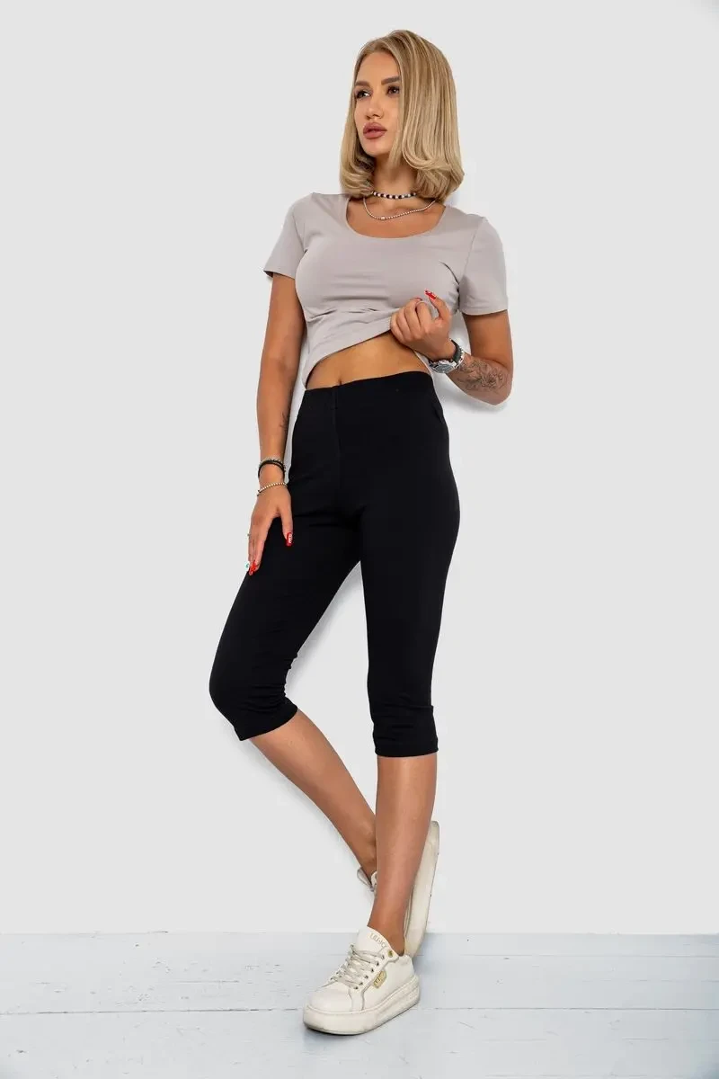 Велотреки однотонні, колір чорний, 102R5234 2