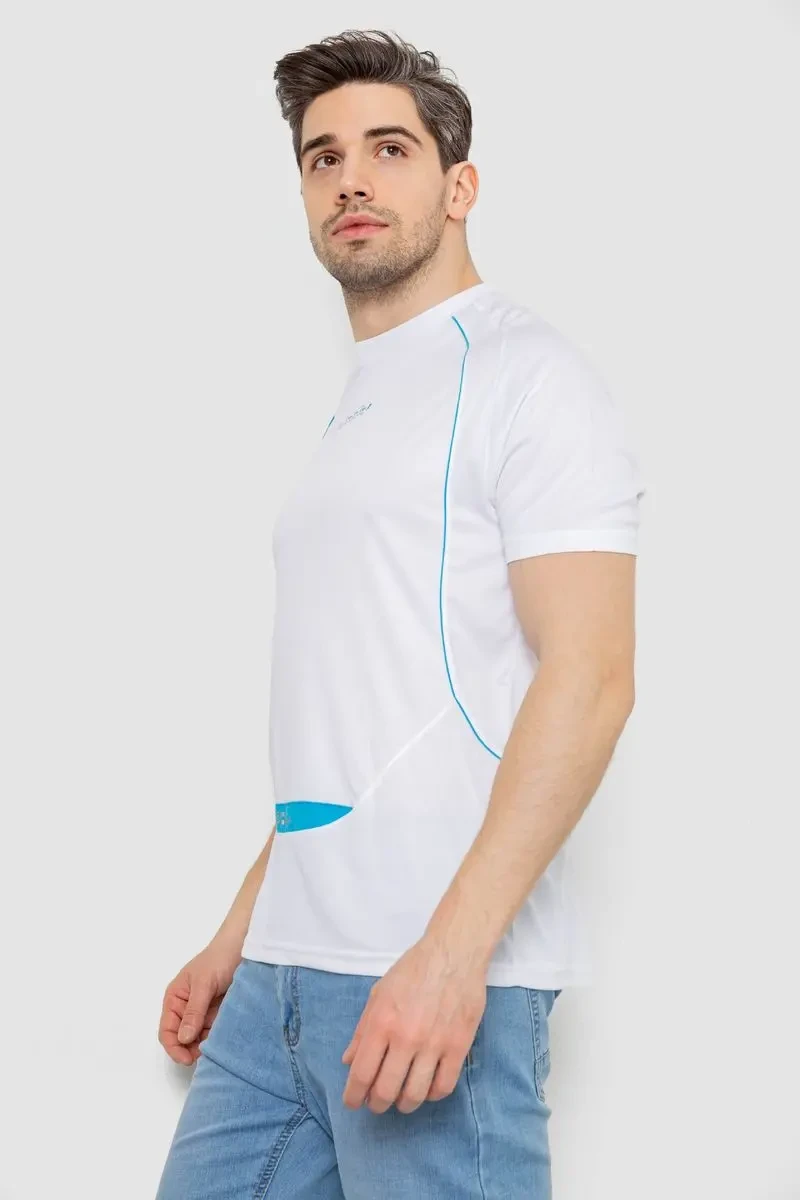 Футболка чоловіча з принтом, колір білий, 244R0508 3