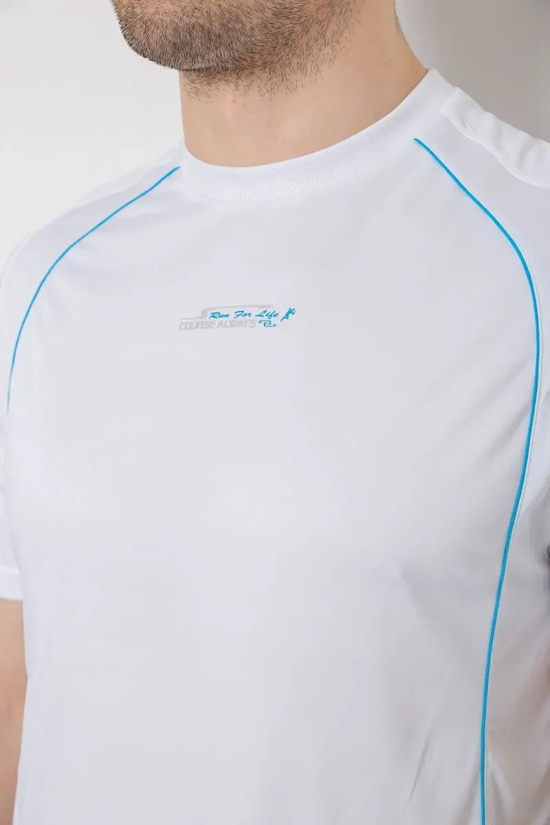 Футболка чоловіча з принтом, колір білий, 244R0508 5