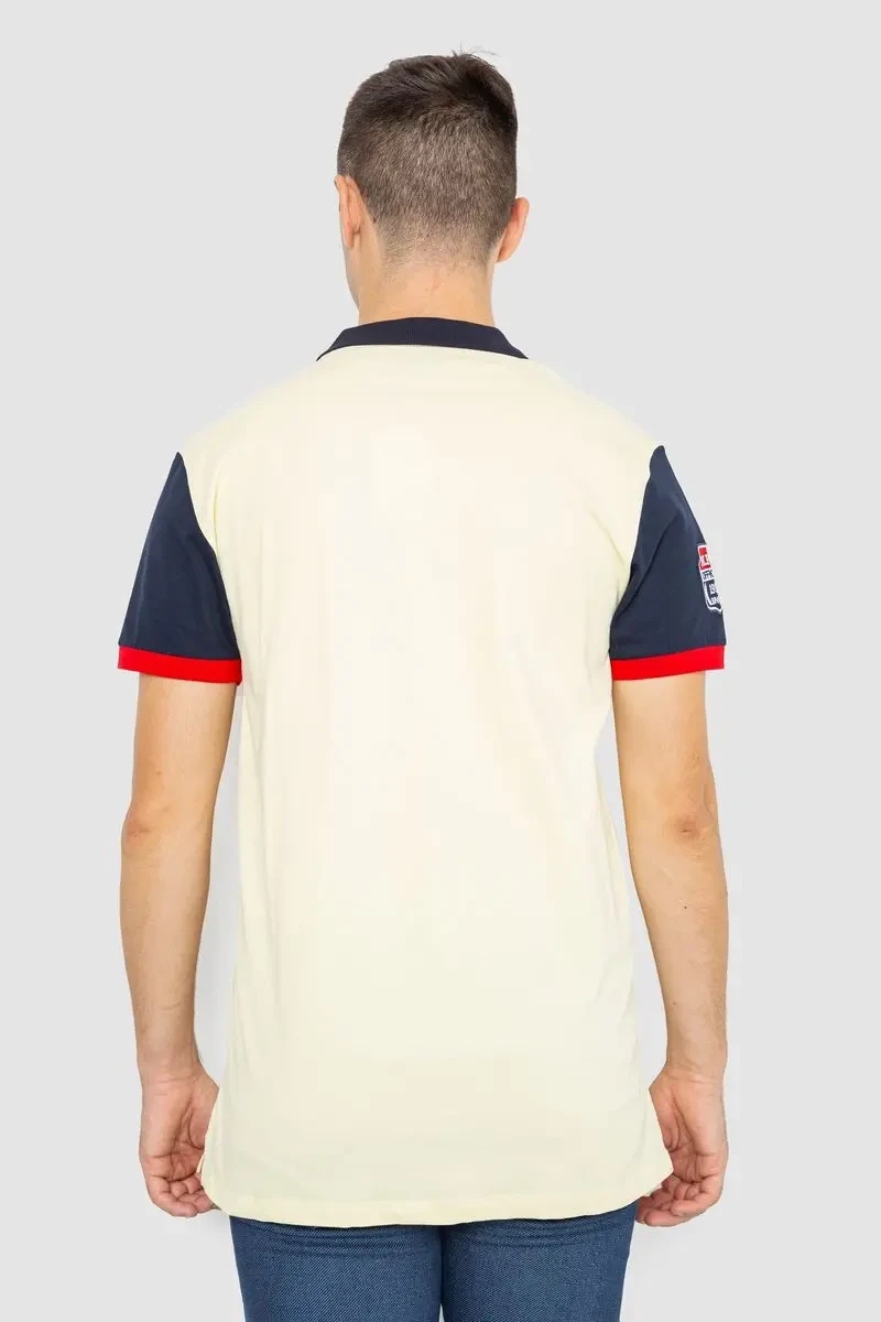 Поло чоловіче з принтом, колір жовтий, 247R317 4