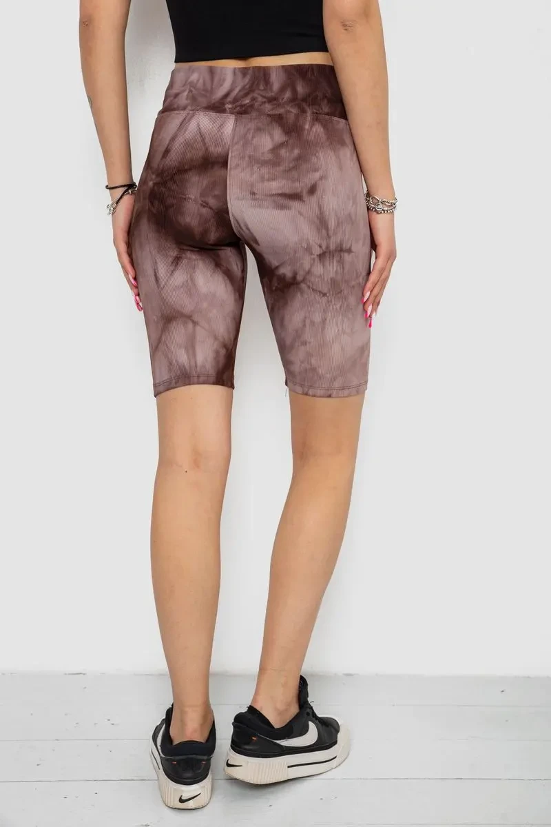 Велотреки жіночі в рубчик, колір коричневий, 238R58193 4