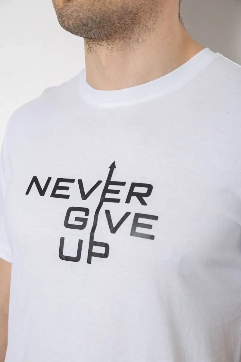 Футболка чоловіча з принтом, колір білий, 241R1905 5