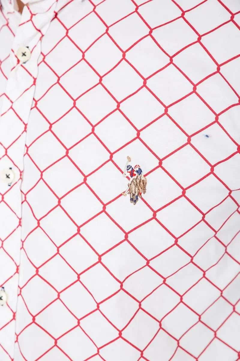 Сорочка чоловіча повсякденна, колір молочно-червоний, 247R404 5