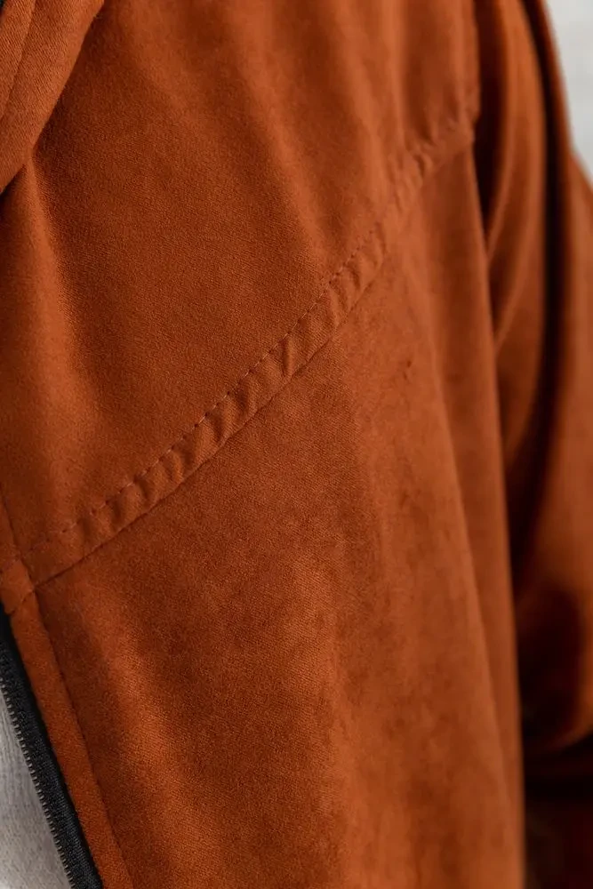 Вітровка чоловіча на блискавці, колір теракотовий, 131R3009 5