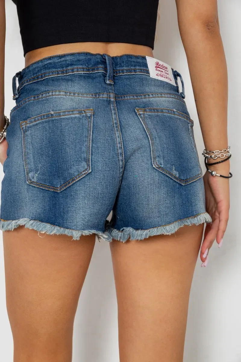 Шорти жіночі джинсові, колір синій, 244R261-1 3