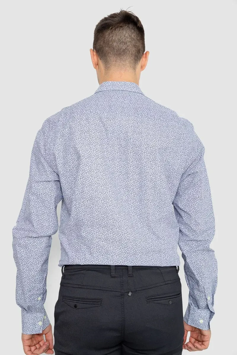 Сорочка чоловіча котонова повсякденна, колір молочно-сірий, 247R420 4