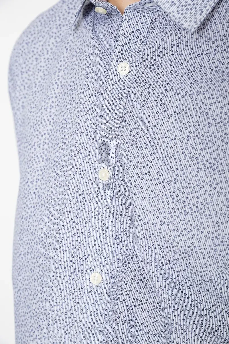 Сорочка чоловіча котонова повсякденна, колір молочно-сірий, 247R420 5