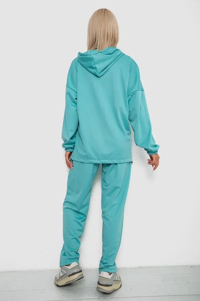 Спортивний костюм жіночий, колір бірюзовий, 238R114-2 4