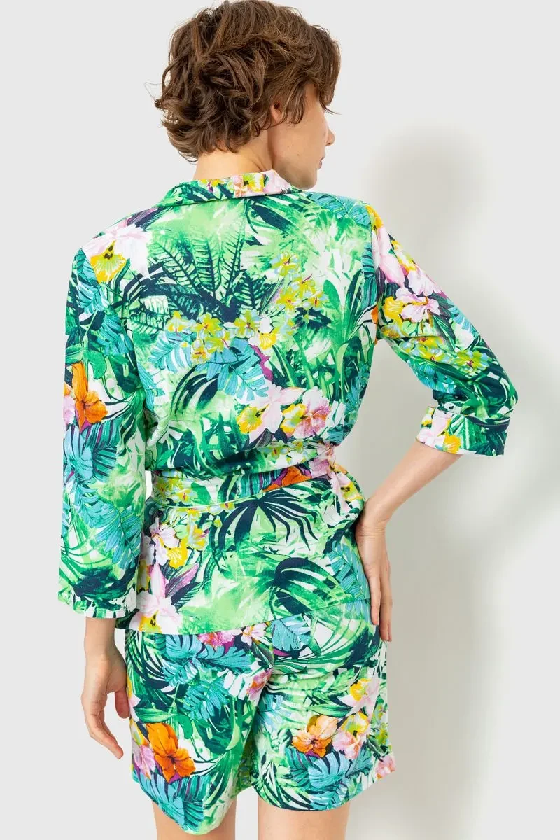 Костюм жіночий, колір зелено-рожевий, 115R0451 4