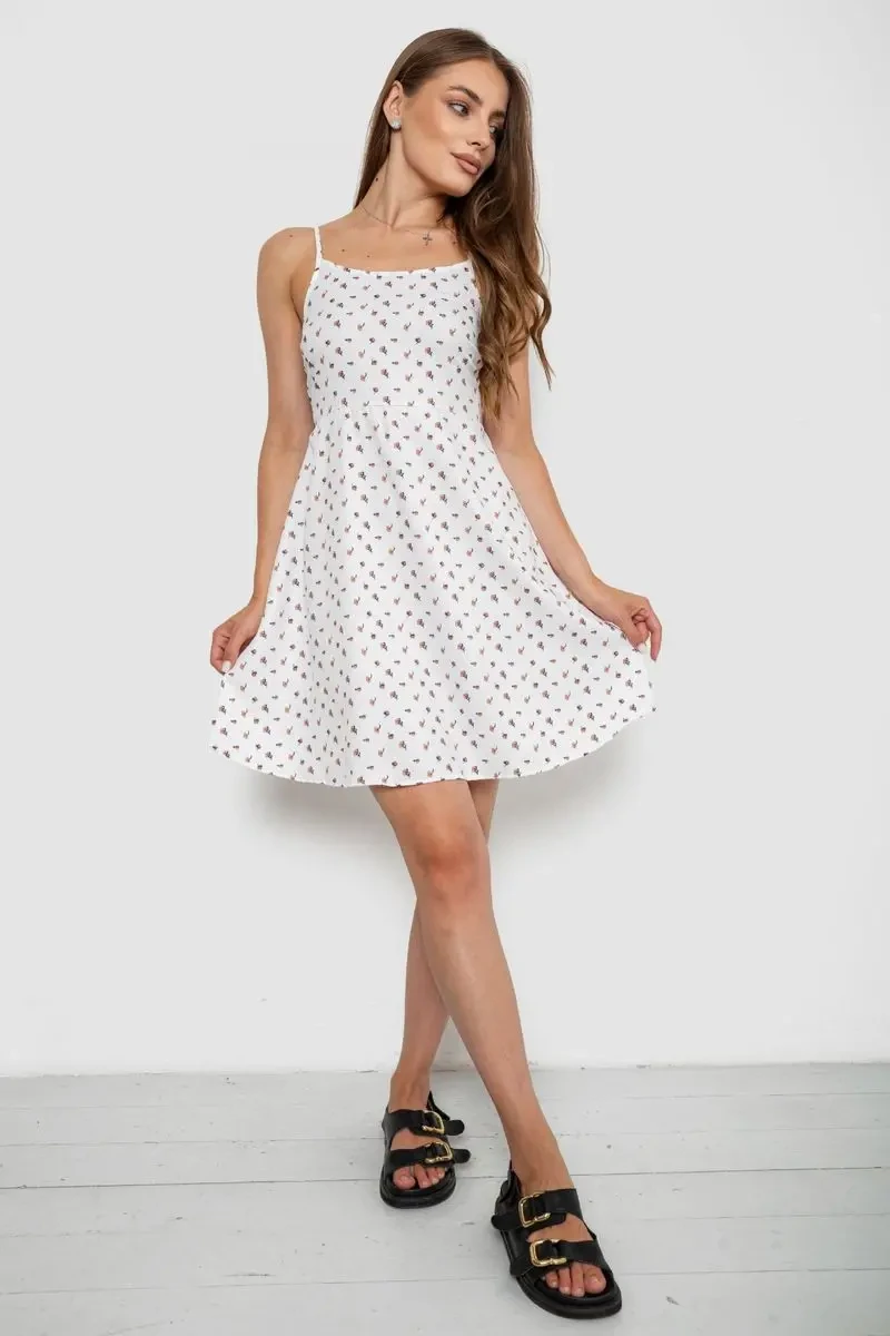 Сарафан, колір білий, 129R1056-1 2