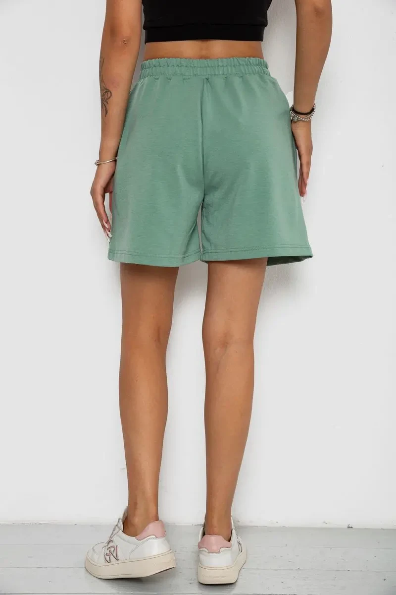 Шорти жіночі з принтом, колір оливковий, 238R132 4