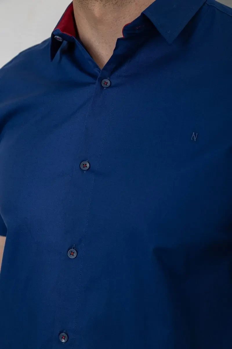Сорочка чоловіча, колір синій, 214R7327 5