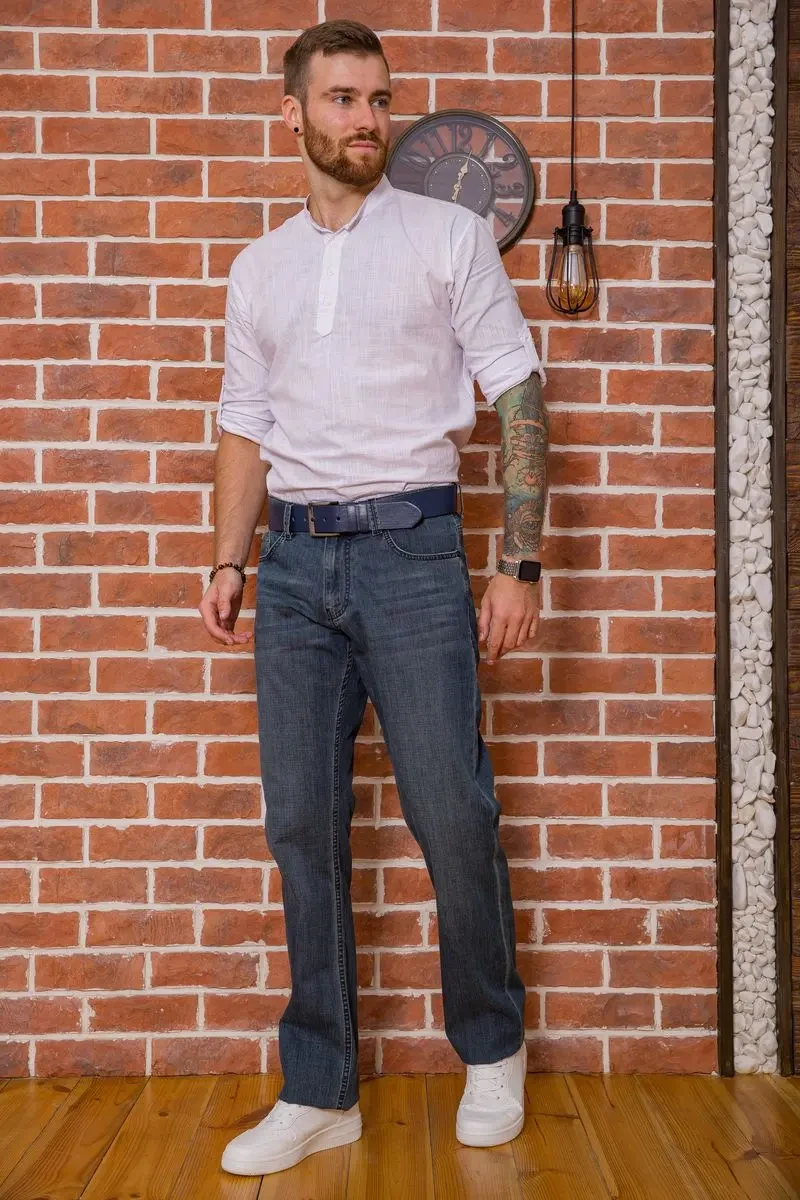 Джинси чоловічі, колір синьо-зелений, 194R50300 2