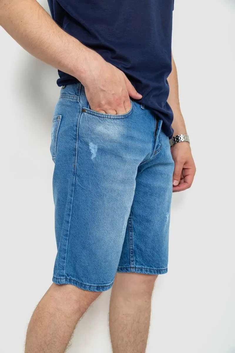 Шорти чоловічі джинсові, колір блакитний, 244RB001 3