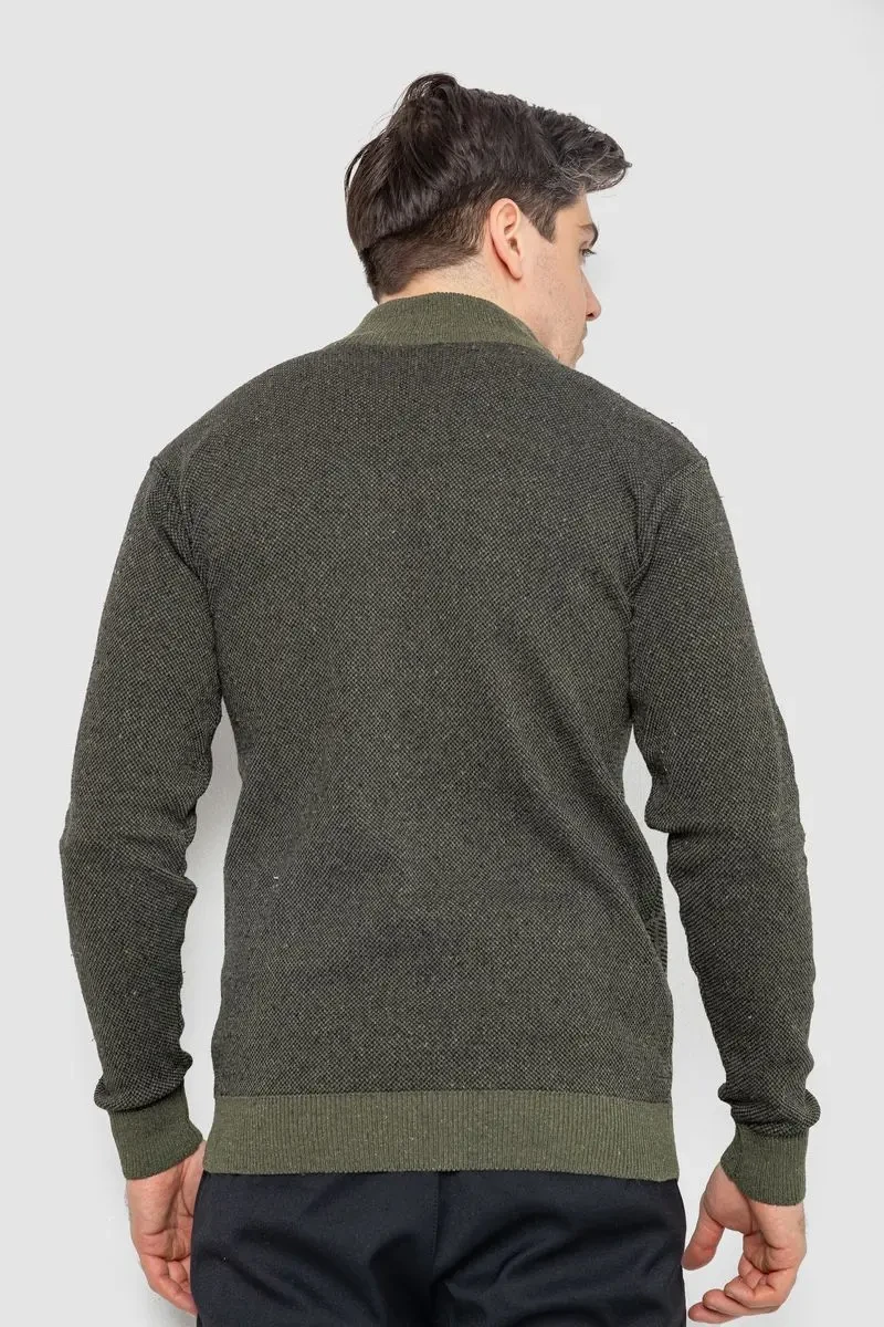 Кофта чоловіча на блискавці, колір хакі, 161R1013 4