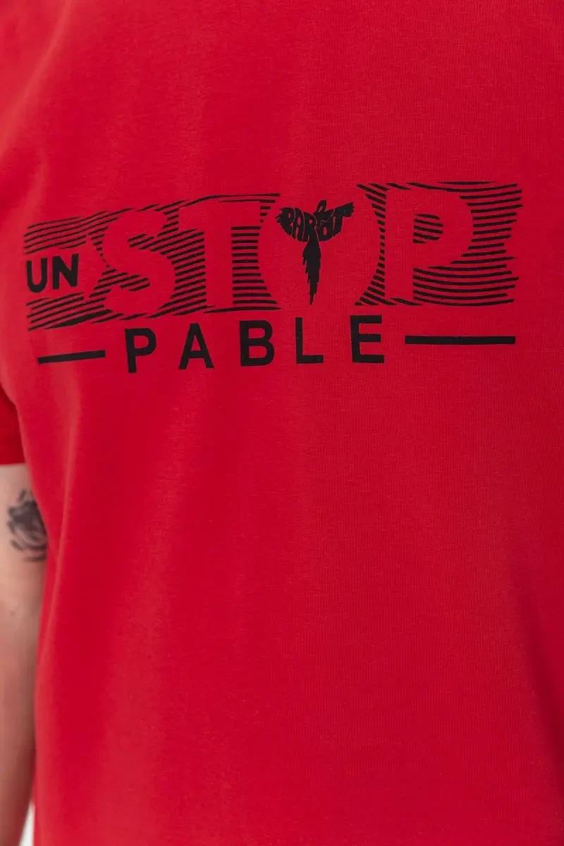 Футболка чоловіча батал, колір червоний, 208R014 5