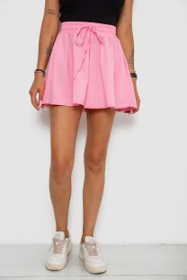Шорти-спідниця однотонні, колір рожевий, 102R5256