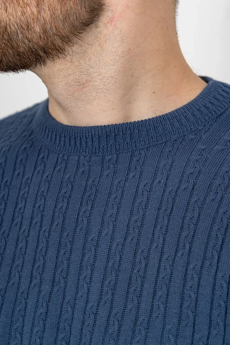 Светр чоловічий, колір джинс, 161R880 5