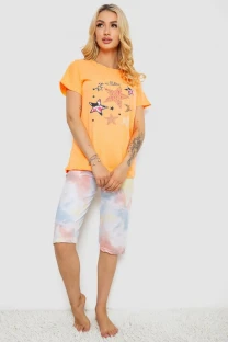 Піжама жіноча, колір помаранчевий, 243R50583