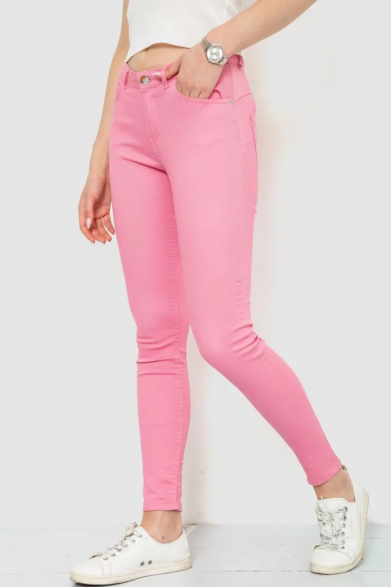Джинси жіночі, колір рожевий, 244R183 3