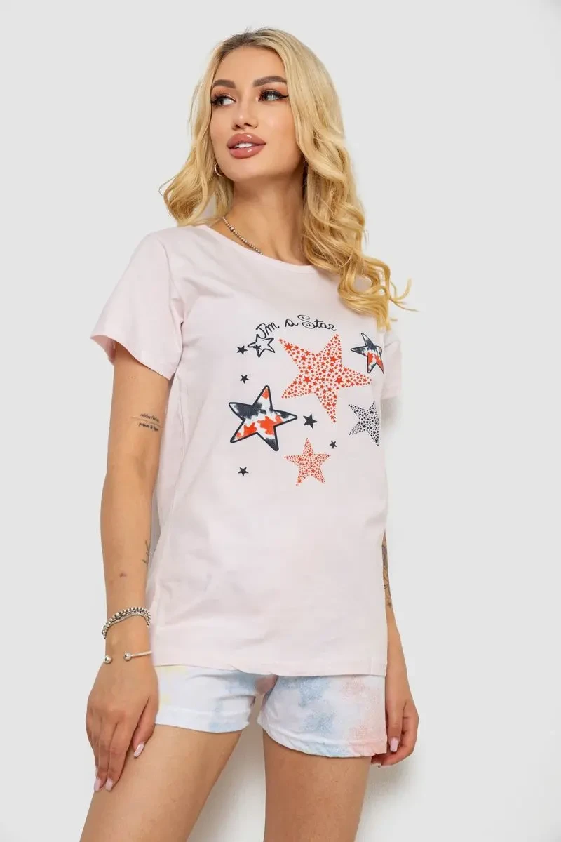 Піжама жіноча, колір світло-рожевий, 243R50582 3