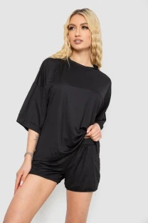 Костюм жіночий повсякденний, колір чорний, 238R6628