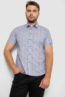 Сорочка чоловіча з принтом, колір сірий, 214R6917-8