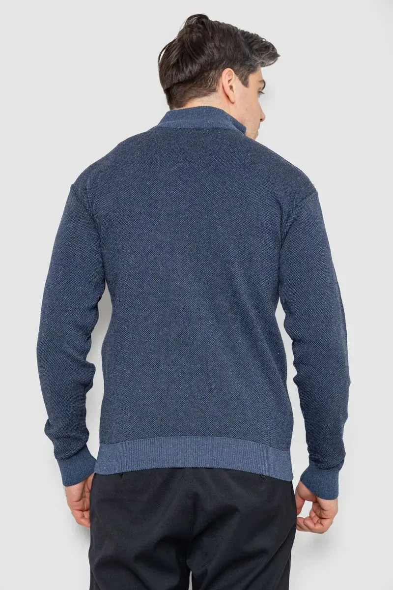 Кофта чоловіча на блискавці, колір джинс, 161R1013 4