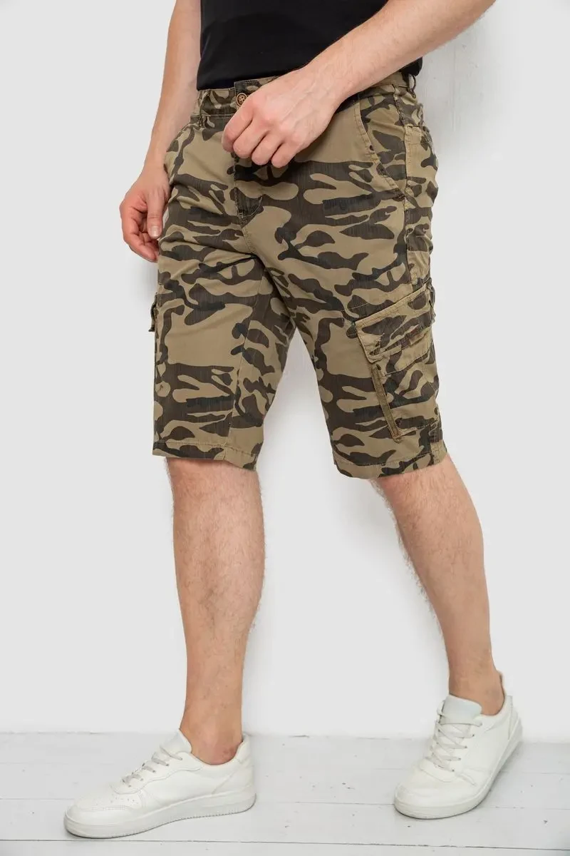 Шорти чоловічі мілітарі, колір бежевий, 244R108-10 3