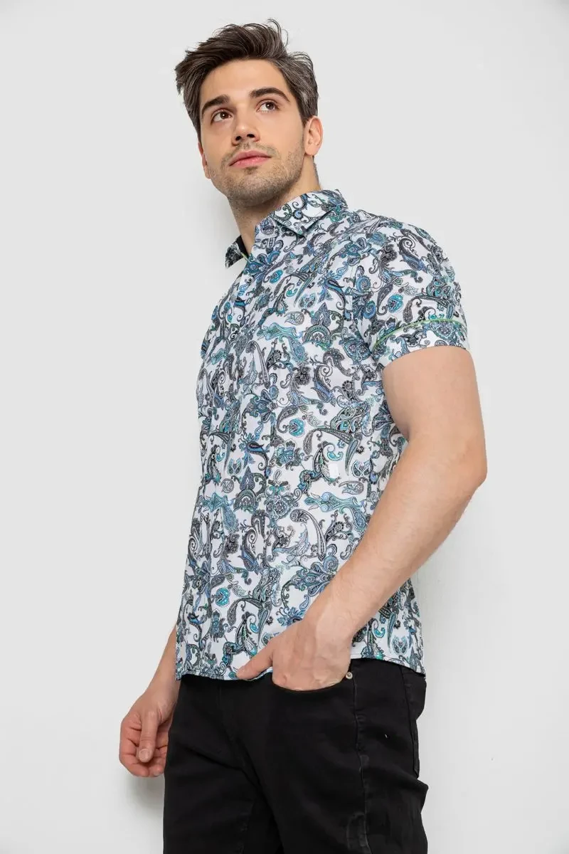 Сорочка чоловіча з короткими рукавами, колір різноколір, 214R582 3