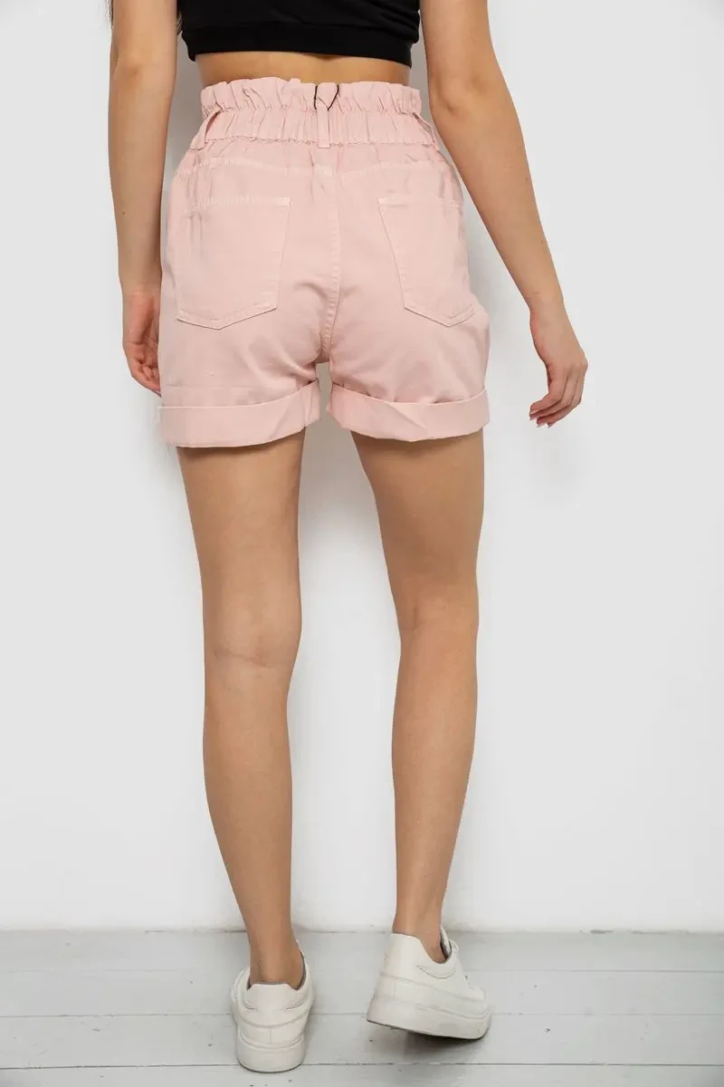 Шорти жіночі джинсові, колір пудровий, 182R1684 4