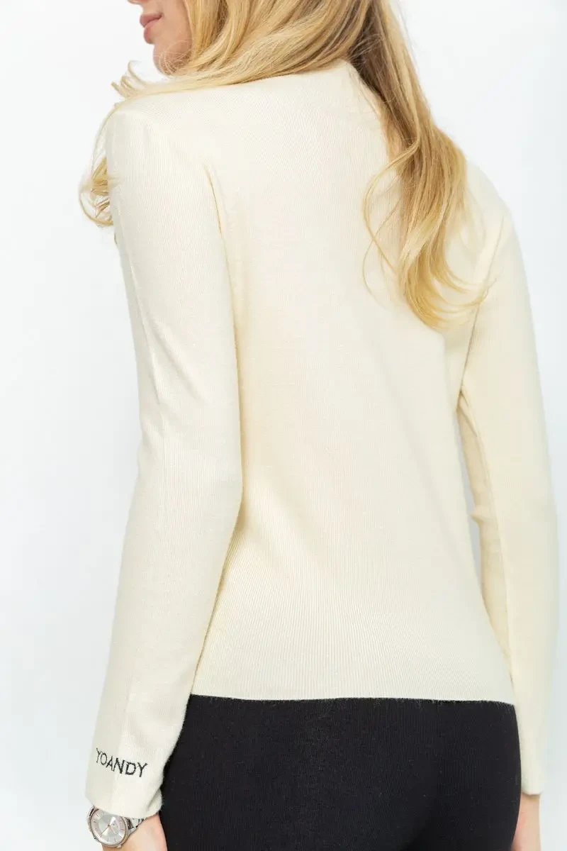 Гольф жіночий, колір кремовий, 204R049 4